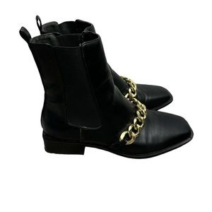 Zara gold chain boots size 39